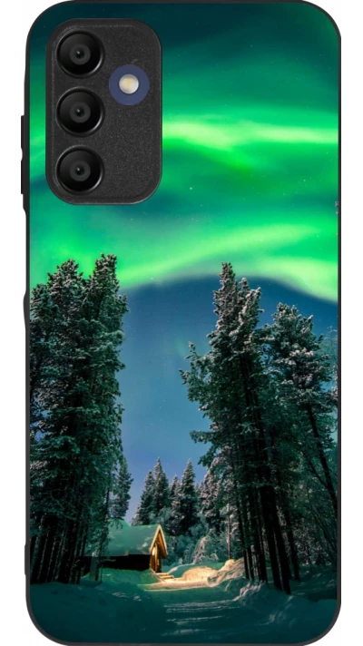 Coque Samsung Galaxy A16 - Silicone rigide noir Winter 22 Northern Lights