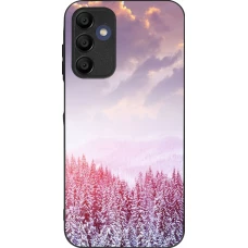 Samsung Galaxy A16 Case Hülle - Silikon schwarz Winter 22 Pink Forest