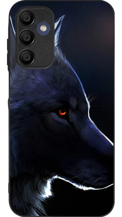 Coque Samsung Galaxy A16 - Silicone rigide noir Wolf Shape