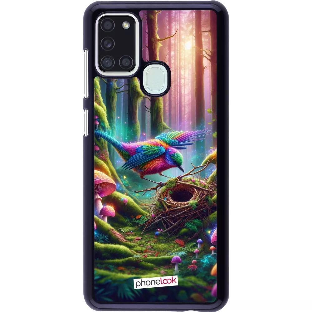 Samsung Galaxy A21s Case Hülle - Vogel Nest Wald