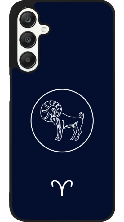Coque Samsung Galaxy A25 - Silicone rigide noir Astrologie Bélier