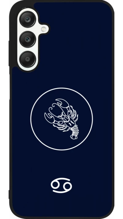Coque Samsung Galaxy A25 - Silicone rigide noir Astrologie Cancer