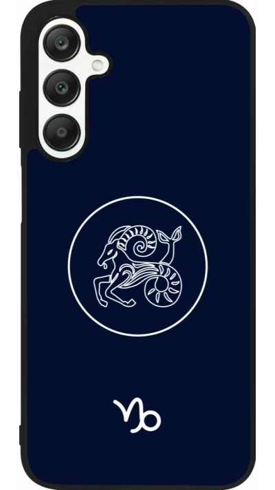 Coque Samsung Galaxy A25 - Silicone rigide noir Astrologie Capricorne