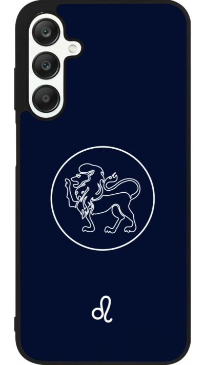 Coque Samsung Galaxy A25 - Silicone rigide noir Astrologie Lion