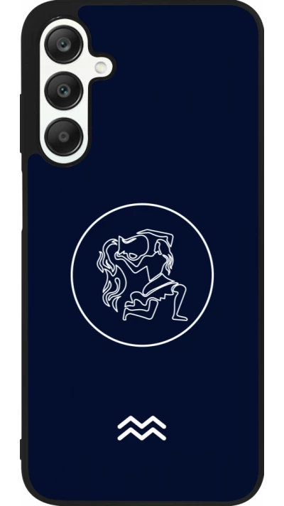 Coque Samsung Galaxy A25 - Silicone rigide noir Astrologie Verseau