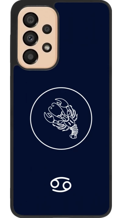 Coque Samsung Galaxy A33 5G - Silicone rigide noir Astrologie Cancer