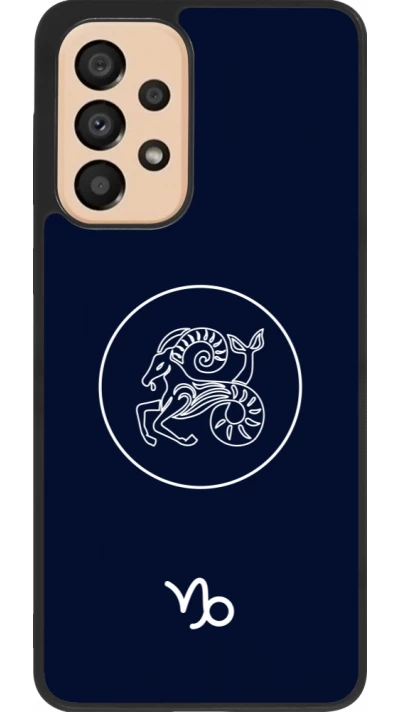 Coque Samsung Galaxy A33 5G - Silicone rigide noir Astrologie Capricorne