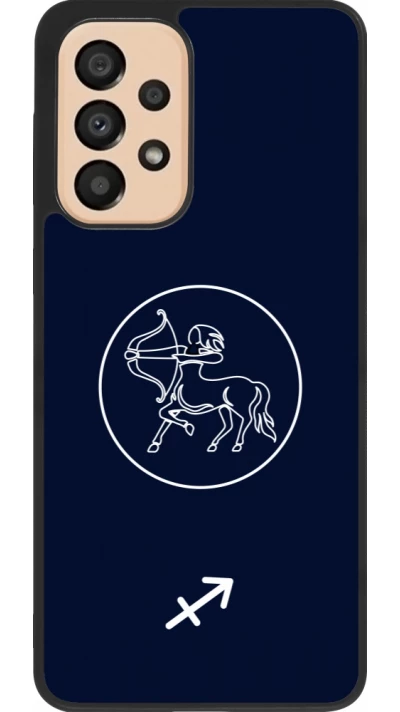 Coque Samsung Galaxy A33 5G - Silicone rigide noir Astrologie Sagittaire