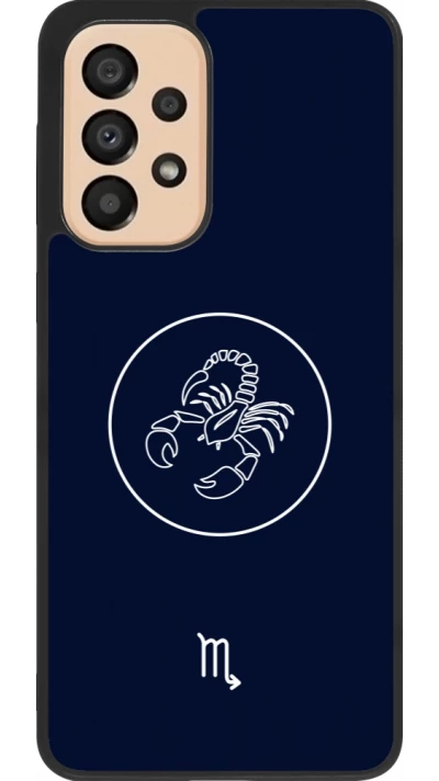 Coque Samsung Galaxy A33 5G - Silicone rigide noir Astrologie Scorpion