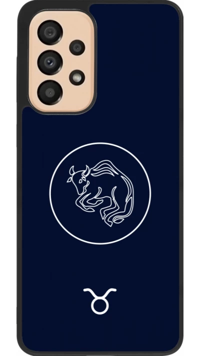 Coque Samsung Galaxy A33 5G - Silicone rigide noir Astrologie Taureau