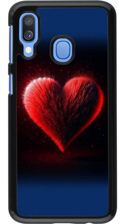 Coque Samsung Galaxy A40 - Valentine 2025 coeur rouge