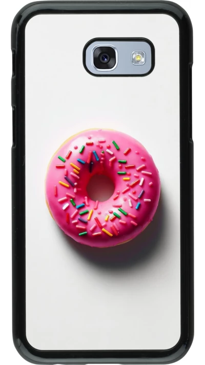 Samsung Galaxy A5 (2017) Case Hülle - Weisser Hintergrund, pinker Donut