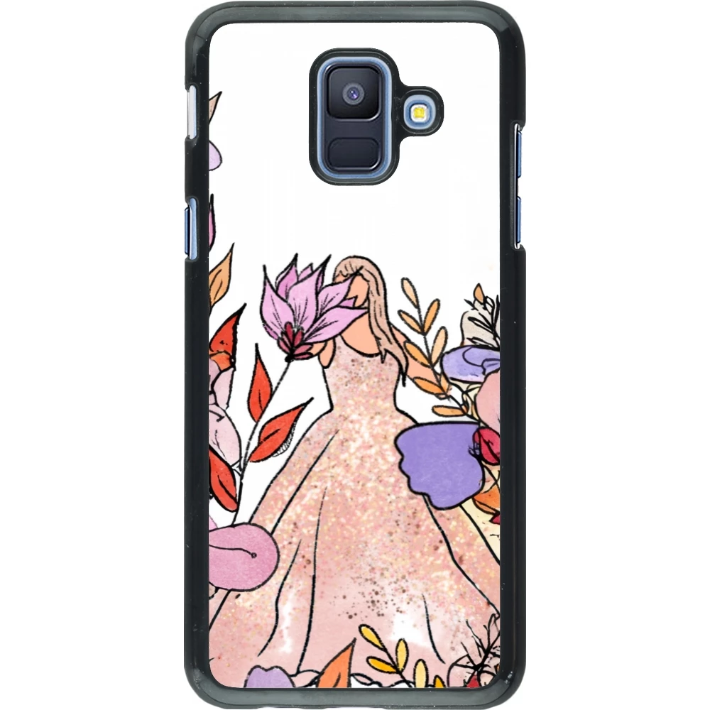 Samsung Galaxy A6 Case Hülle - Taylor Swift Sketch - White