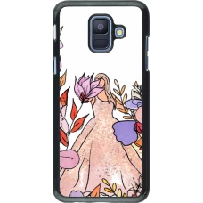 Samsung Galaxy A6 Case Hülle - Taylor Swift Sketch - White