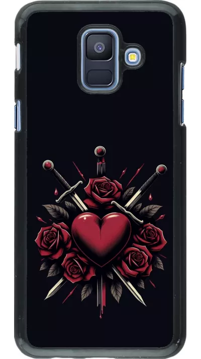 Coque Samsung Galaxy A6 - Valentine 2024 gothic love