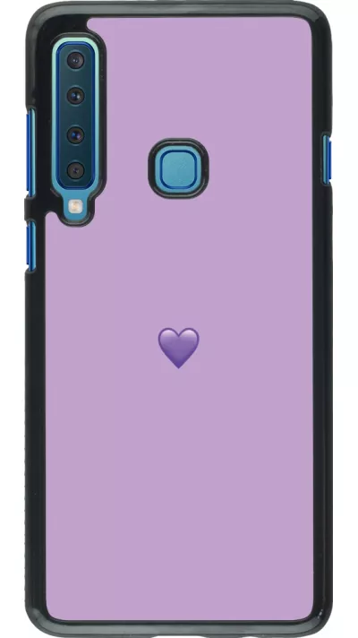 Samsung Galaxy A9 Case Hülle - Valentine 2023 purpule single heart