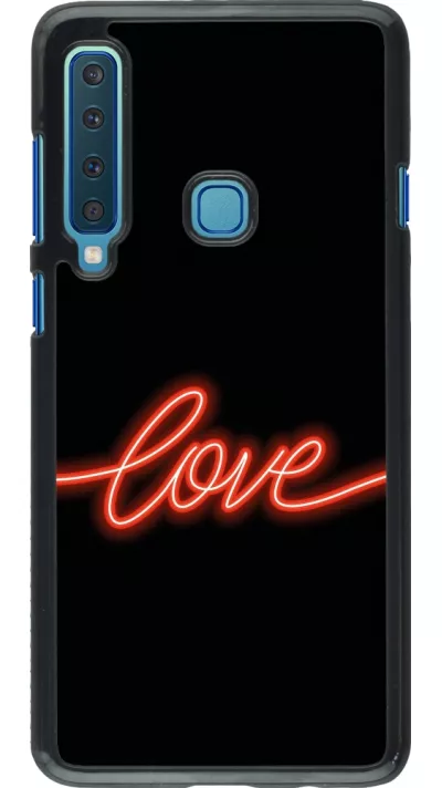 Samsung Galaxy A9 Case Hülle - Valentine 2023 neon love