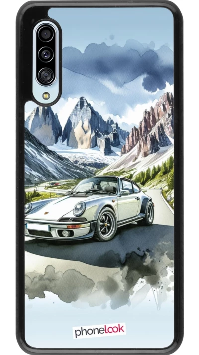 Samsung Galaxy A90 5G Case Hülle - Porsche 911 Berg Aquarell