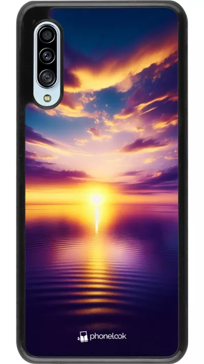 Samsung Galaxy A90 5G Case Hülle - Sonnenuntergang gelb violett