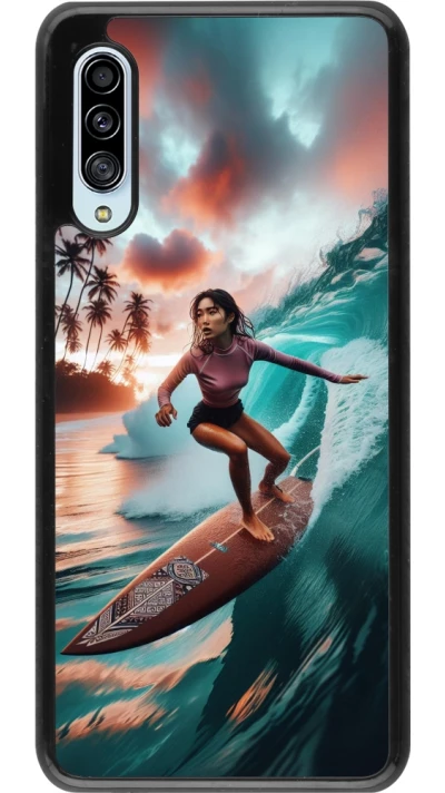 Samsung Galaxy A90 5G Case Hülle - Surferin aus Bali