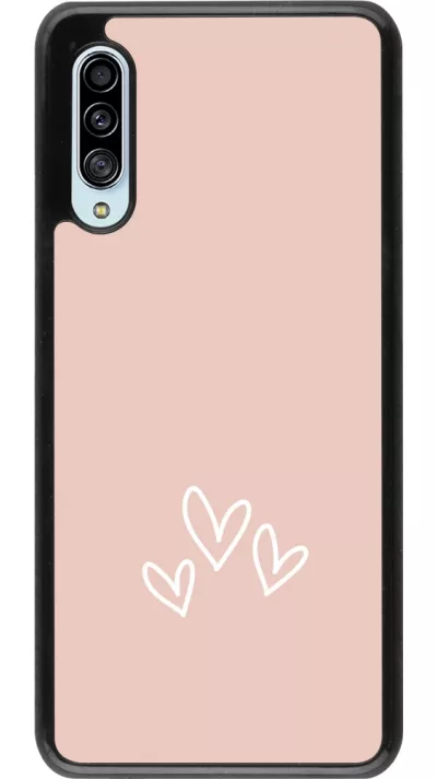 Samsung Galaxy A90 5G Case Hülle - Valentine 2023 three minimalist hearts