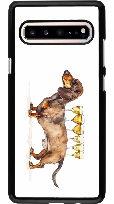 Coque Samsung Galaxy S10 5G - Wine Teckel