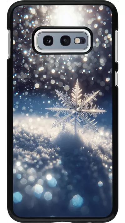 Samsung Galaxy S10e Case Hülle - Schneeflocke Solar Glanz