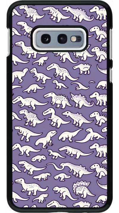 Samsung Galaxy S10e Case Hülle - Mini-Dino-Muster violett