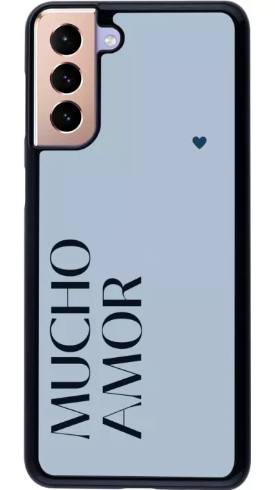 Coque Samsung Galaxy S21+ 5G - Valentine 2024 mucho amor azul
