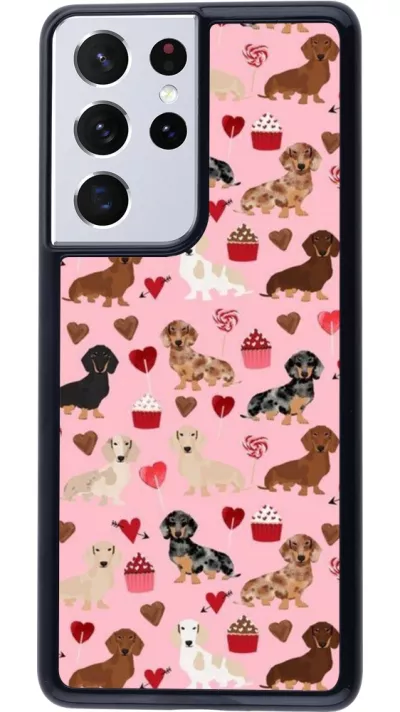 Coque Samsung Galaxy S21 Ultra 5G - Valentine 2024 puppy love
