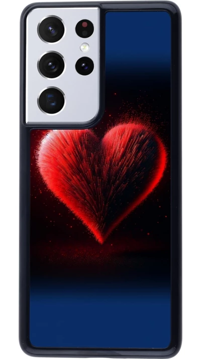 Coque Samsung Galaxy S21 Ultra 5G - Valentine 2025 coeur rouge