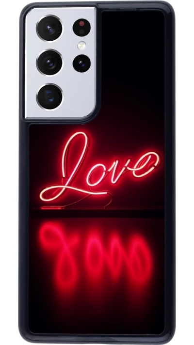 Coque Samsung Galaxy S21 Ultra 5G - Valentine 2025 Neon Love