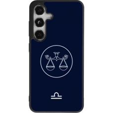 Samsung Galaxy S24 Case Hülle - Silikon schwarz Astrologie Waage