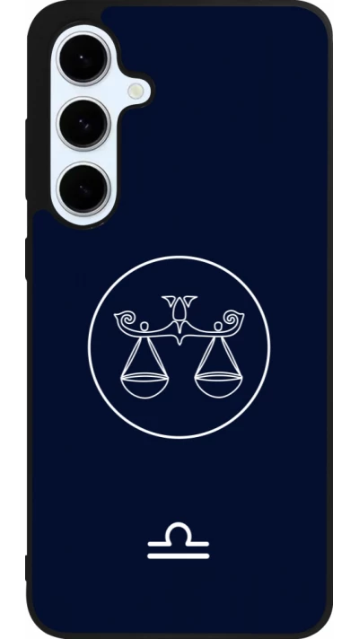 Samsung Galaxy S24 FE Case Hülle - Silikon schwarz Astrologie Waage