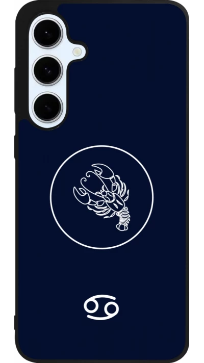 Samsung Galaxy S24 FE Case Hülle - Silikon schwarz Astrologie Krebs