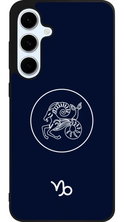 Samsung Galaxy S24 FE Case Hülle - Silikon schwarz Astrologie Steinbock