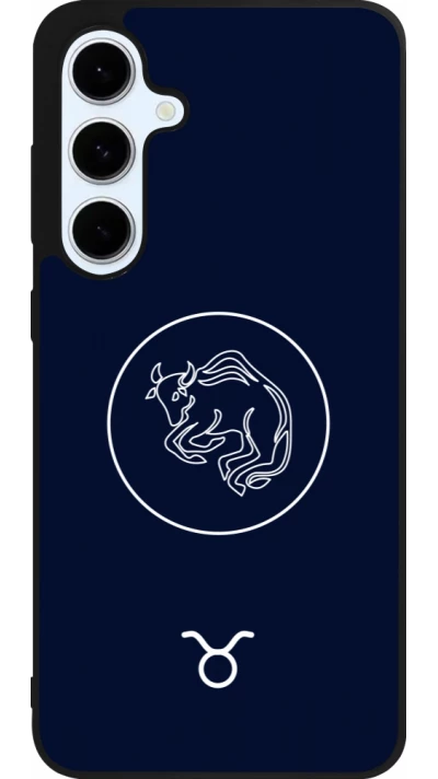 Samsung Galaxy S24 FE Case Hülle - Silikon schwarz Astrologie Stier