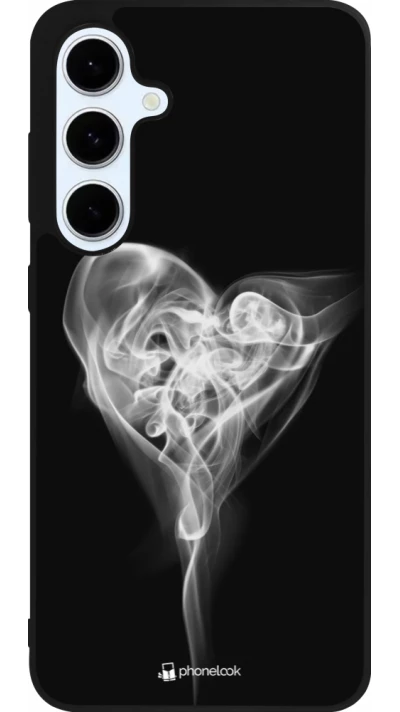Samsung Galaxy S24 FE Case Hülle - Silikon schwarz Valentine 2022 Black Smoke