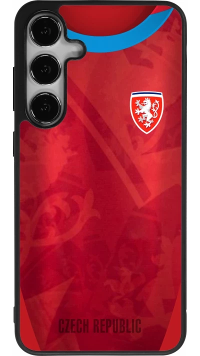 Samsung Galaxy S24+ Case Hülle - Silikon schwarz Tschechische Republik personalisierbares Fussballtrikot