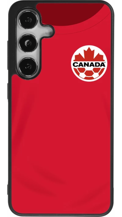 Samsung Galaxy S25 Case Hülle - Silikon schwarz Kanada 2022 personalisierbares Fussballtrikot