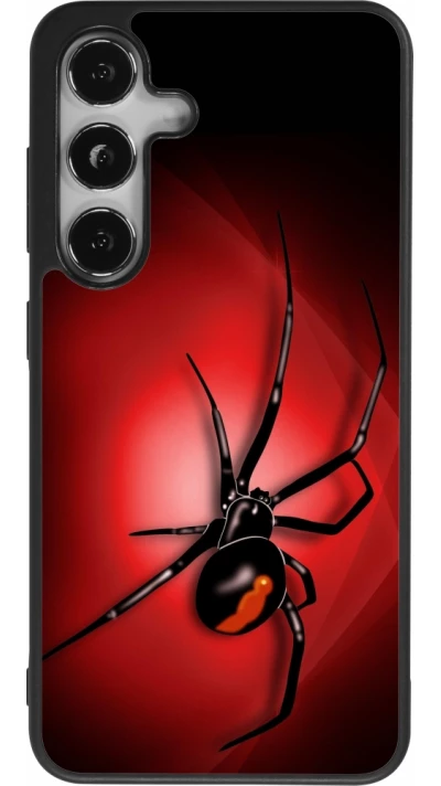 Samsung Galaxy S25 Case Hülle - Silikon schwarz Halloween 2023 spider black widow