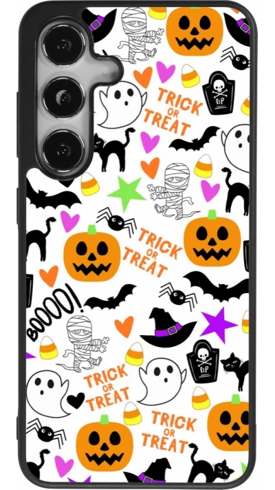 Samsung Galaxy S25 Case Hülle - Silikon schwarz Halloween 2024 trick or treat