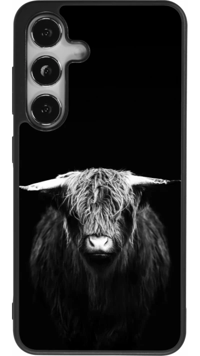 Samsung Galaxy S25 Case Hülle - Silikon schwarz Highland calf black