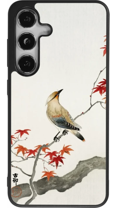 Samsung Galaxy S25 Case Hülle - Silikon schwarz Japanese Bird