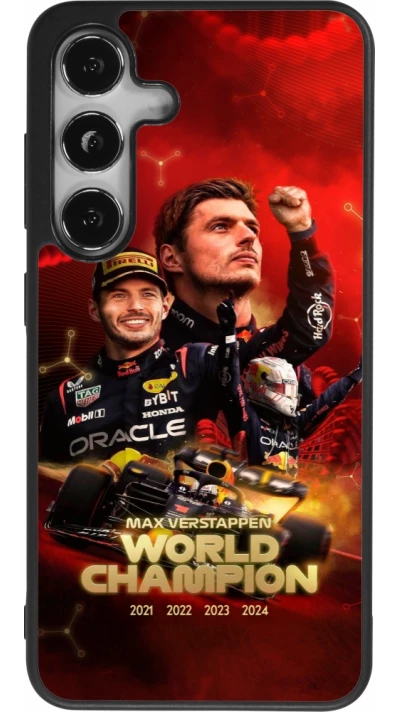 Samsung Galaxy S25 Case Hülle - Silikon schwarz Max Verstappen Champion 2023