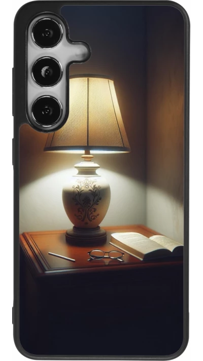 Samsung Galaxy S25 Case Hülle - Silikon schwarz Mitternachtsleuchten