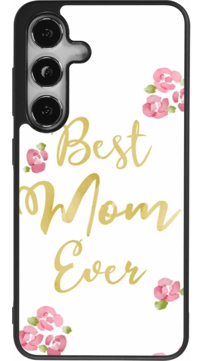 Samsung Galaxy S25 Case Hülle - Silikon schwarz Mom 2024 best Mom ever
