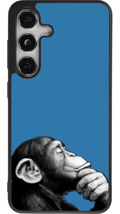 Samsung Galaxy S25 Case Hülle - Silikon schwarz Monkey Pop Art