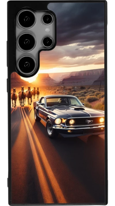 Samsung Galaxy S25 Ultra Case Hülle - Silikon schwarz Mustang 69 Grand Canyon