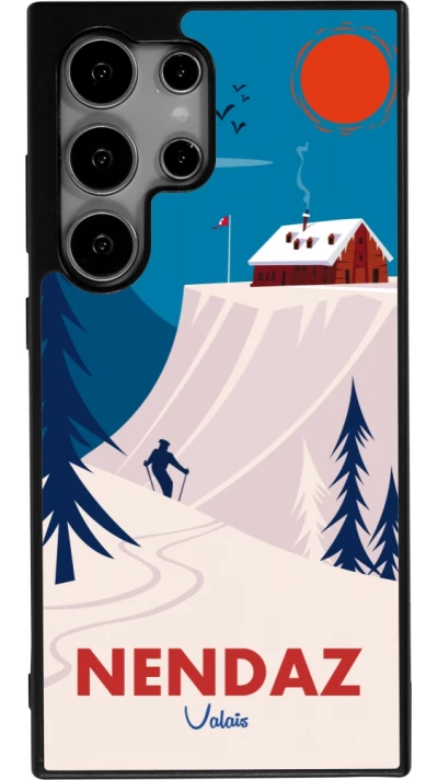 Samsung Galaxy S25 Ultra Case Hülle - Silikon schwarz Nendaz Cabane Ski